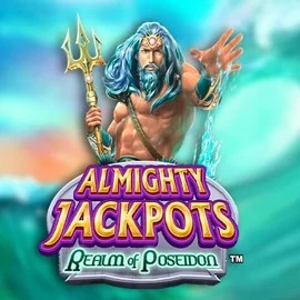 Almighty Jackpots – Realm of Poseidon by Novomatic, showcased at scooorecasino-be.com – game logo