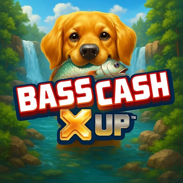 Try Bass Cash X UP slot by Alchemy Gaming on scooorecasino-be.com – logo image