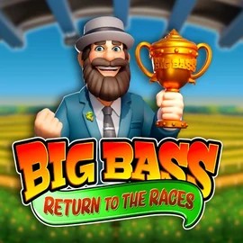 Official Slots logo: Big Bass Return to the Races by Pragmatic Play at Scooore Casino