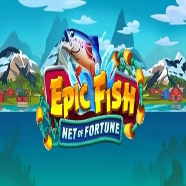 Epic Fish Net of Fortune online game logo by Quickspin on scooorecasino-be.com