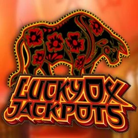 Lucky Ox Jackpots online game logo by Rival on scooorecasino-be.com