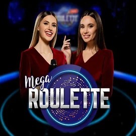 Mega Roulette online game logo by Pragmatic Play on scooorecasino-be.com